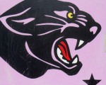 Panthera Pardus, 2019, 12"x12", acrylic on panel.