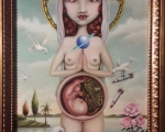 Virgin of Earthly Delights No.2 - 18 in. x36 in. Oil on canvas