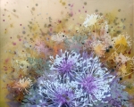 Dill Blossoms 2 Oil on acrylic sheet 26x30 inches $3500