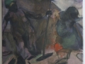 Tina Schwarz, Verbrannte Erde I, 50x40cm, oil on linen, 2015