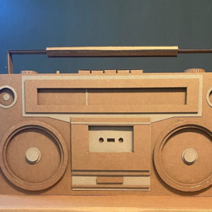 Cardboard Boombox