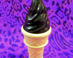 "Plastic Ice Cream on Polyester Spandex"