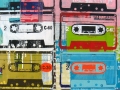 C-30 C-90, 2010, 24"x24", acrylic & mixed media on canvas.
