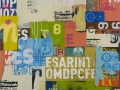 Ciudad #2, 2011, 36"x36", acrylic & mixed media on canvas.