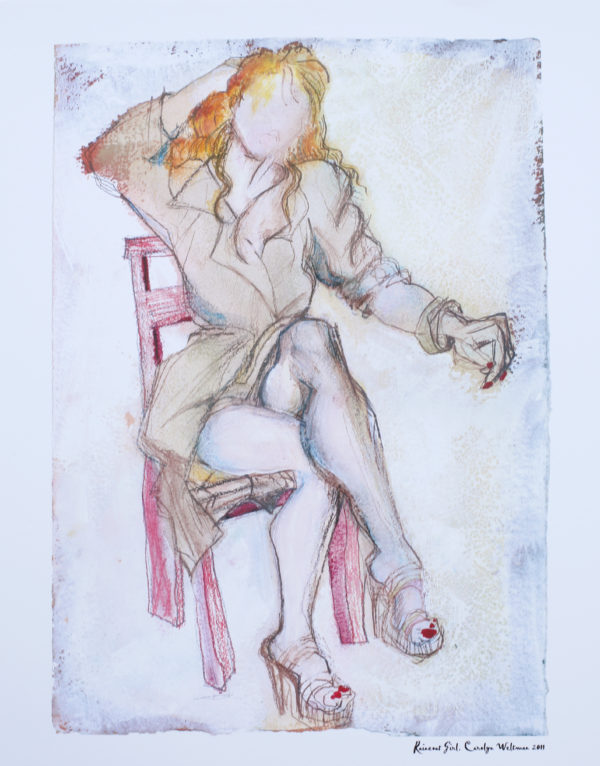 "Raincoat Girl" by Carolyn Weltman
